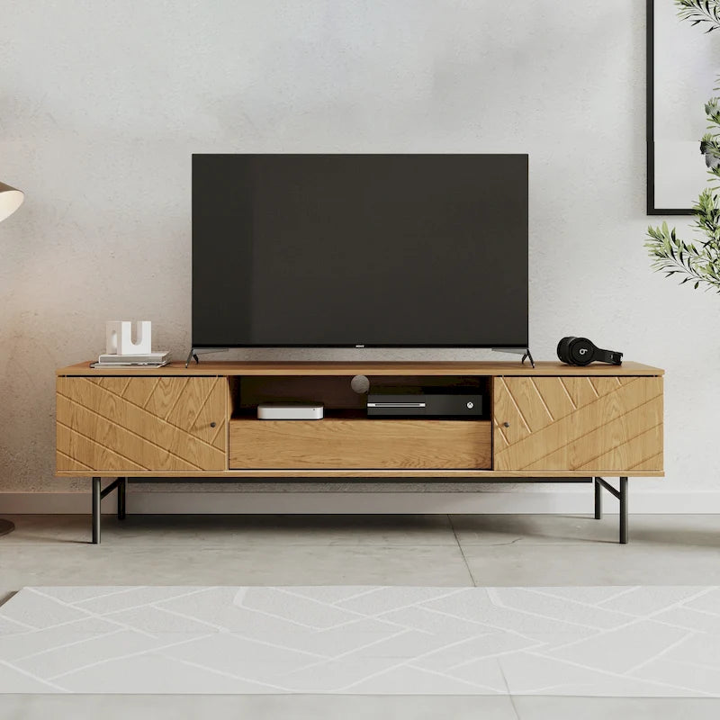 Meuble TV effet chêne Studio London Amara 70,6 pouces