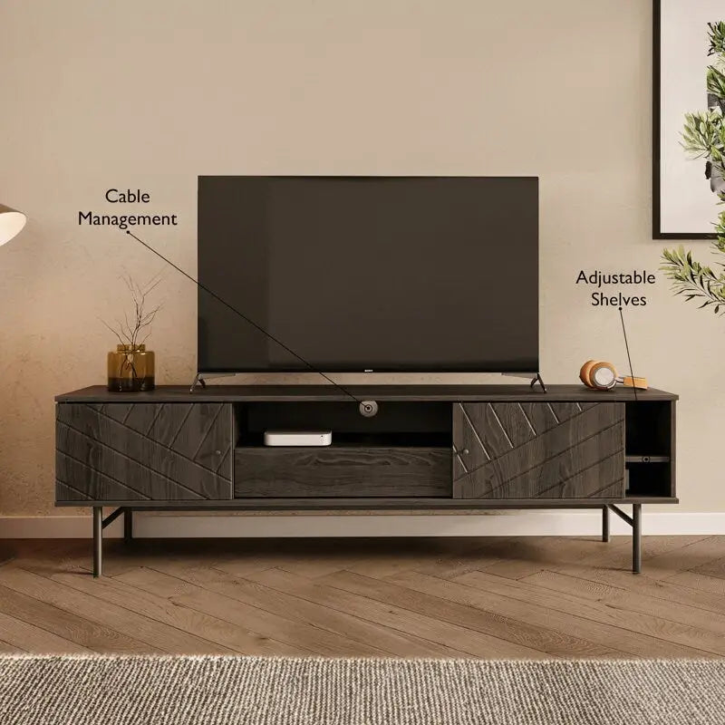 Meuble TV effet chêne Studio London Amara 70,6 pouces