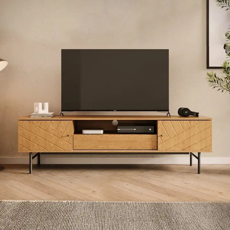 Meuble TV effet chêne Studio London Amara 70,6 pouces