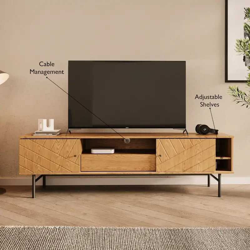 Meuble TV effet chêne Studio London Amara 70,6 pouces
