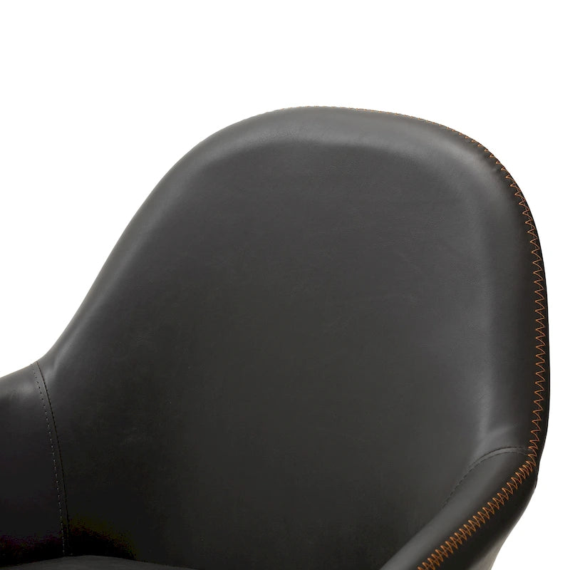 Glitzhome Lot de 2/4/6 Chaises de Salle à Manger d'Appoint en Similicuir de Style Mid-Century Modern