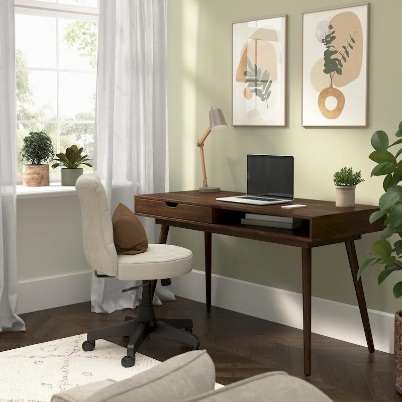 Bureau d'écriture et informatique Bush Furniture Nora 54W avec rangement