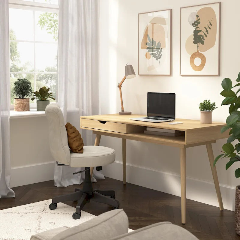 Bureau d'écriture et informatique Bush Furniture Nora 54W avec rangement