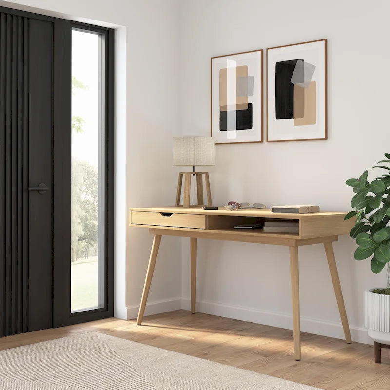 Bureau d'écriture et informatique Bush Furniture Nora 54W avec rangement