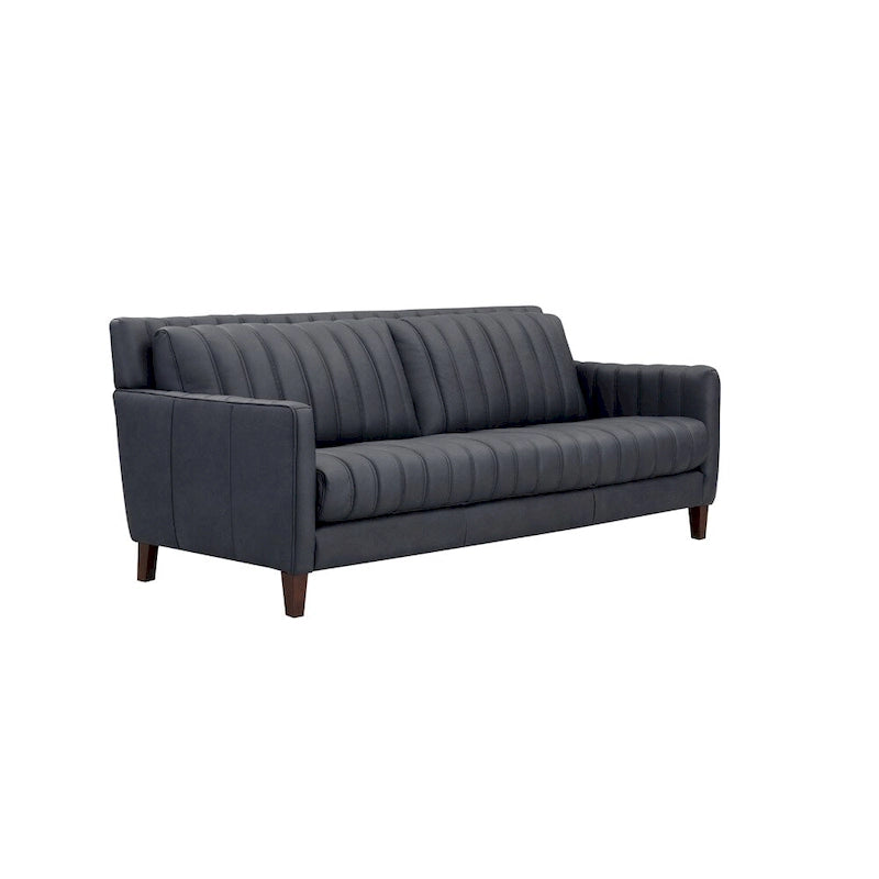 Ensemble canapé, causeuse et fauteuil en cuir pleine fleur Hydeline Ennis - Canapé, causeuse, fauteuil