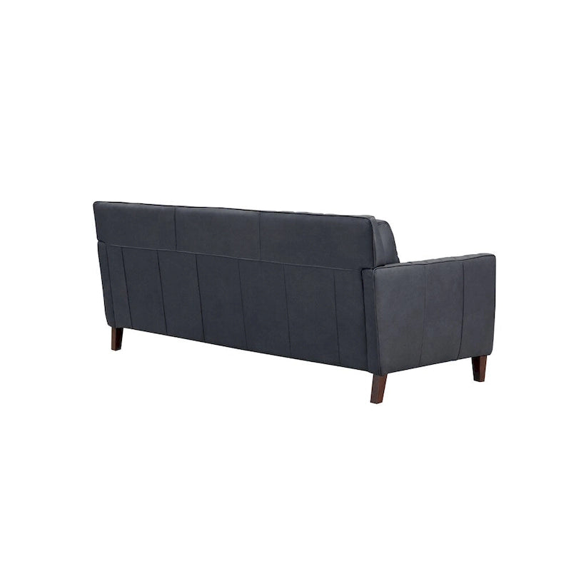 Ensemble canapé, causeuse et fauteuil en cuir pleine fleur Hydeline Ennis - Canapé, causeuse, fauteuil