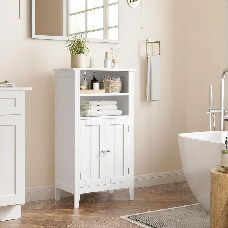Cabinet with 2 Doors and Adjustbale Shelf - 11.8 D x 19.7 W x 36.4 H