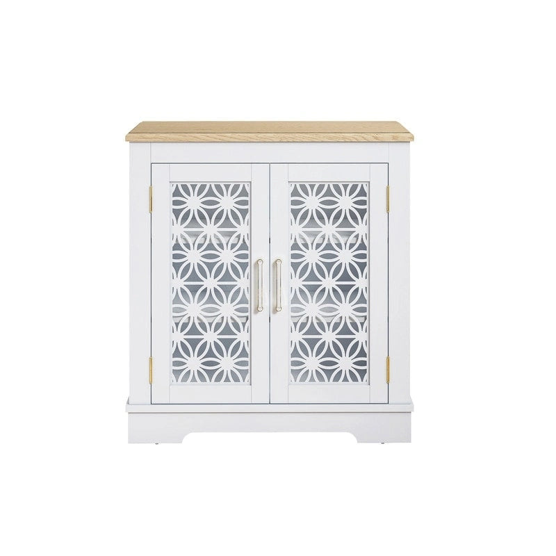 31 in. Rustic Bathroom Bedroom Accent Storage Cabinet