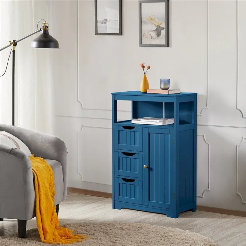 Yaheetech Bathroom Floor Cabinet Bedroom Cabinet Storage Organizer