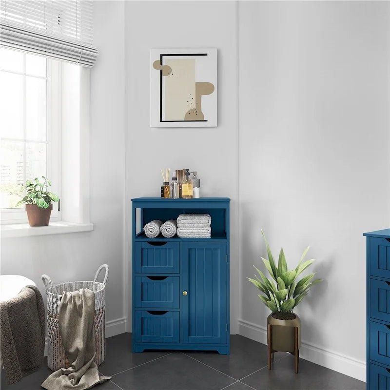 Yaheetech Bathroom Floor Cabinet Bedroom Cabinet Storage Organizer