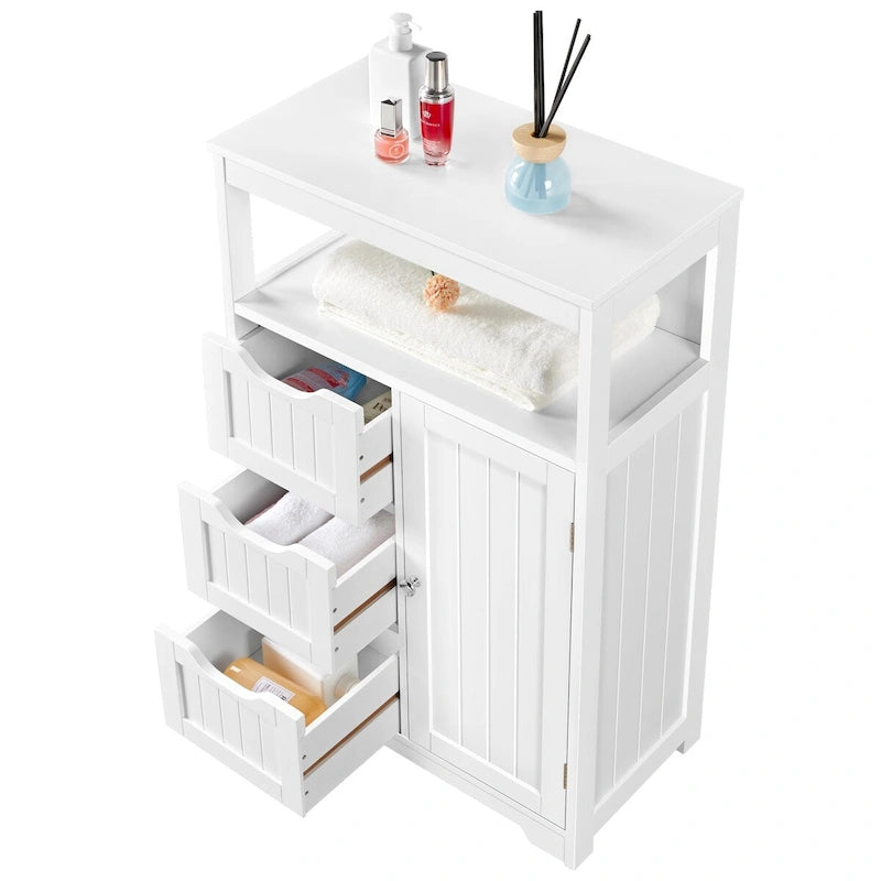 Yaheetech Bathroom Floor Cabinet Bedroom Cabinet Storage Organizer