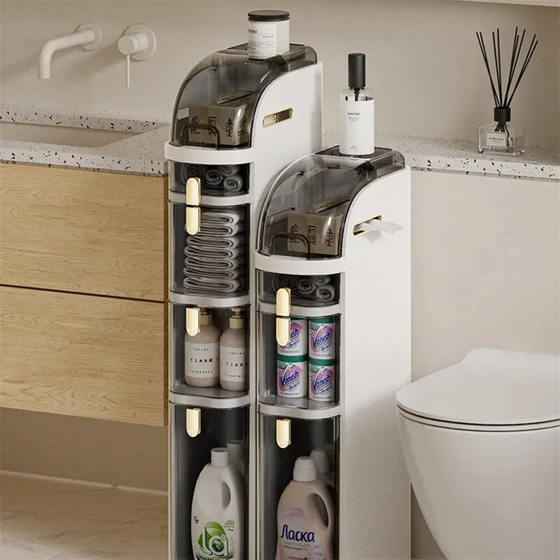 Small Bathroom Storage Cabinet Waterproof - 16.14 D x 7.09 W x 19.69 H