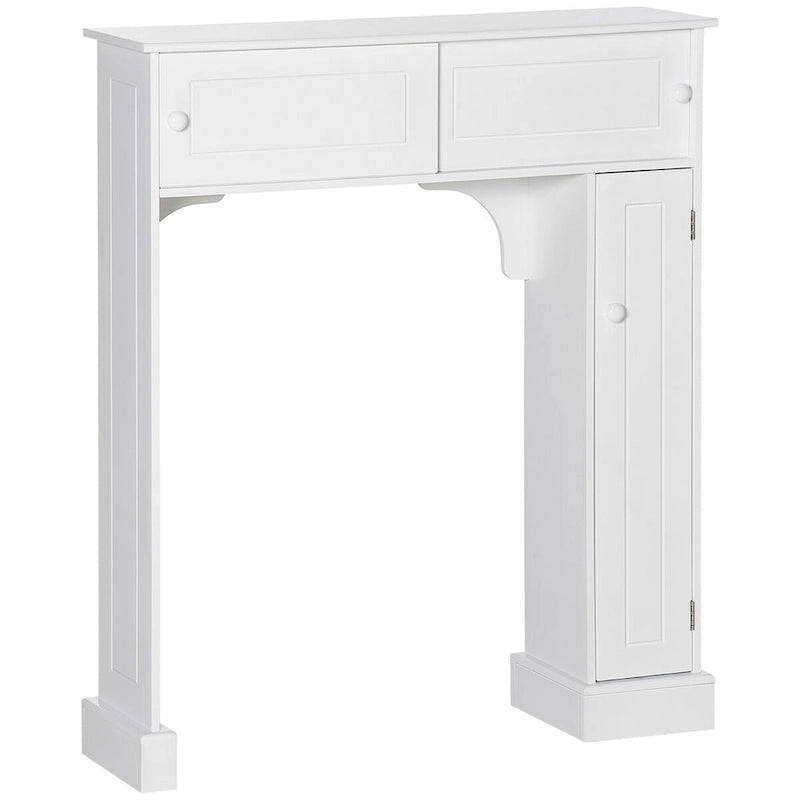 Over the Toilet Bathroom Cabinet, Freestanding Bathroom Storage Cabinet with Adjustable Shelves
