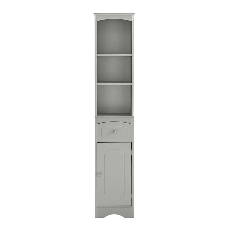 Tall Bathroom Cabinet Freestanding Storage Cabinet with Drawer - 13.4 L x 9.1 W x 66.9 H