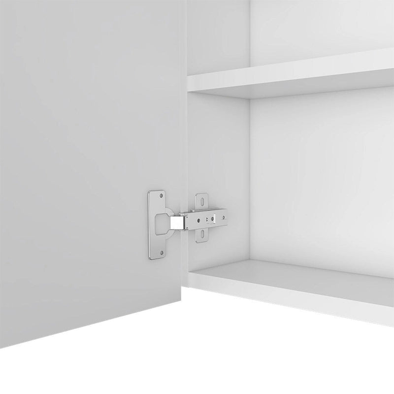 Medicine Cabinet Viking, Three Internal Shelves, Single Door, Two External Shelves, Black Wengue Finish
