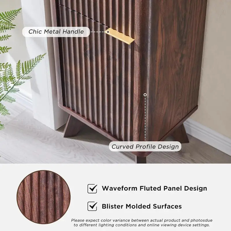 68 Tall Bathroom Narrow Storage Cabinet with Faux Marble Top
