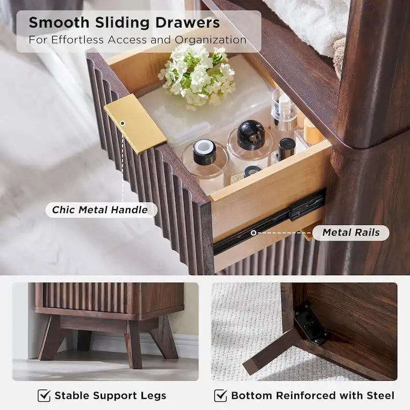 68 Tall Bathroom Narrow Storage Cabinet with Faux Marble Top
