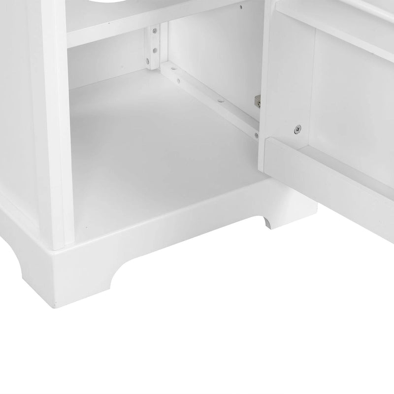 20  Bathroom Vanity with Sink Bathroom Cabinet with Soft Closing Door Storage Rack and Adjustable Shelve White