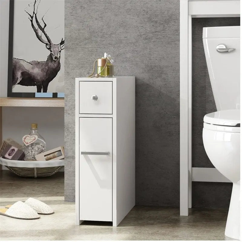 Meuble de rangement étroit pour salle de bain - 19,69 P x 6,45 L x 22,83 H