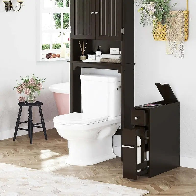 Meuble de rangement étroit pour salle de bain - 19,69 P x 6,45 L x 22,83 H