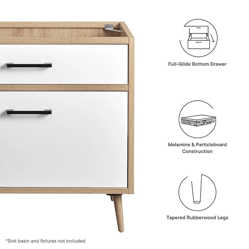 Maverick 36  Bathroom Vanity Cabinet - Sink Basin Not Included