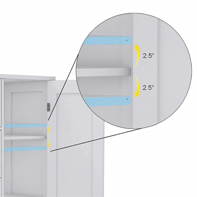 Bathroom Storage Cabinet - 11.81 D x 23.62 W x 31.89 H