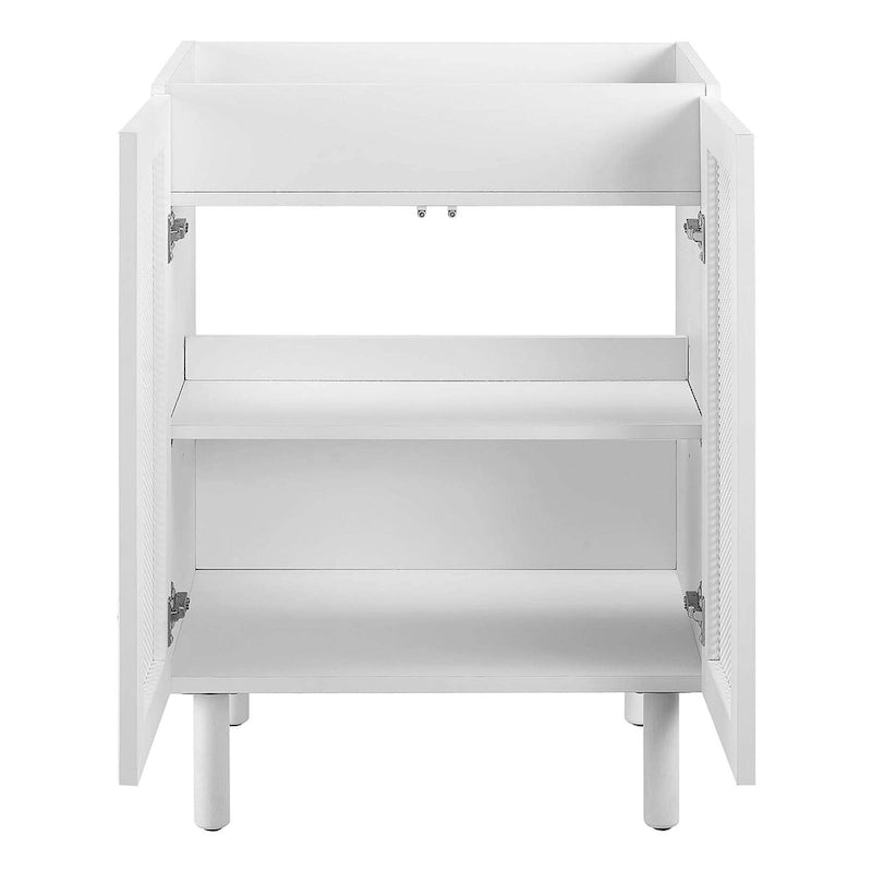 Calla 24  Perforated Metal Bathroom Vanity Cabinet (Sink Basin Not Included)