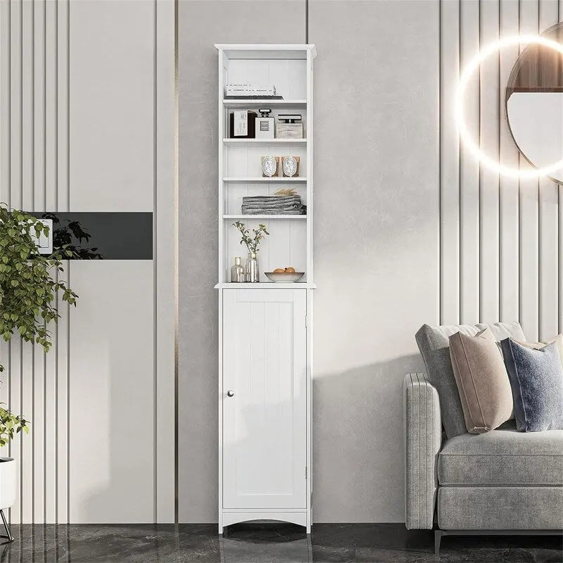 Bathroom Storage Cabinet - 9 D x 13.4 W x 65 H