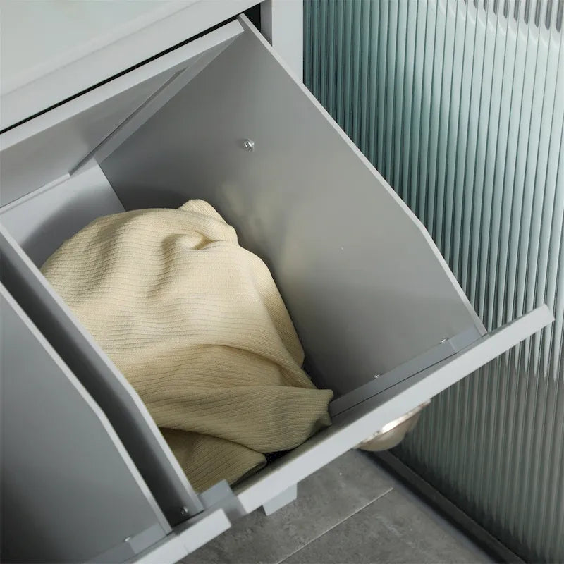 Meuble de tri de linge basculant