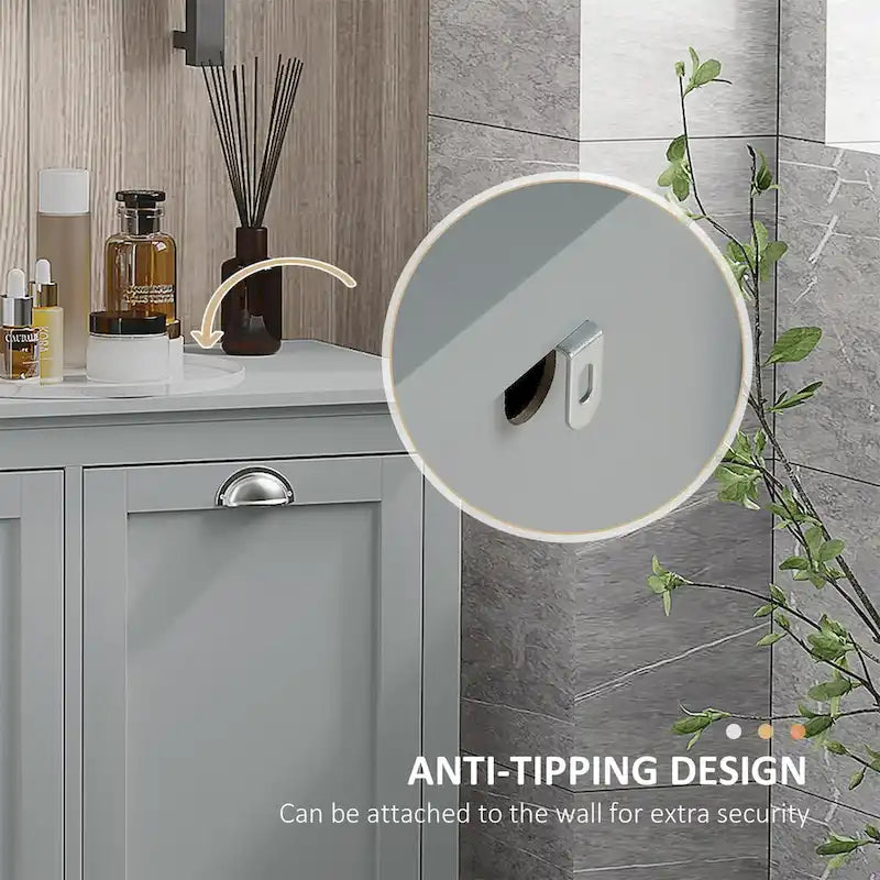 Meuble de tri de linge basculant