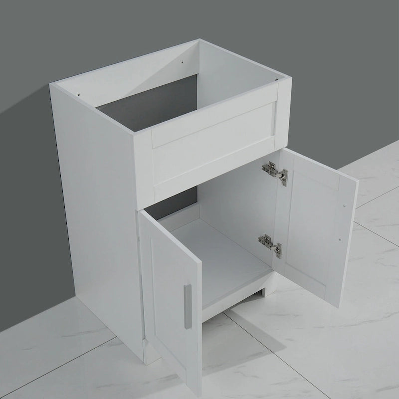 Bathroom Storage Cabinet with wash silver brushed sink