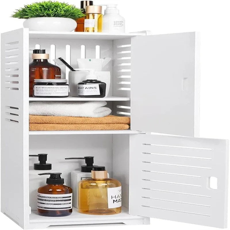 Small Waterproof Bathroom Cabinets Free Standing - 8.7 D x 8.7 W x 29.5 H
