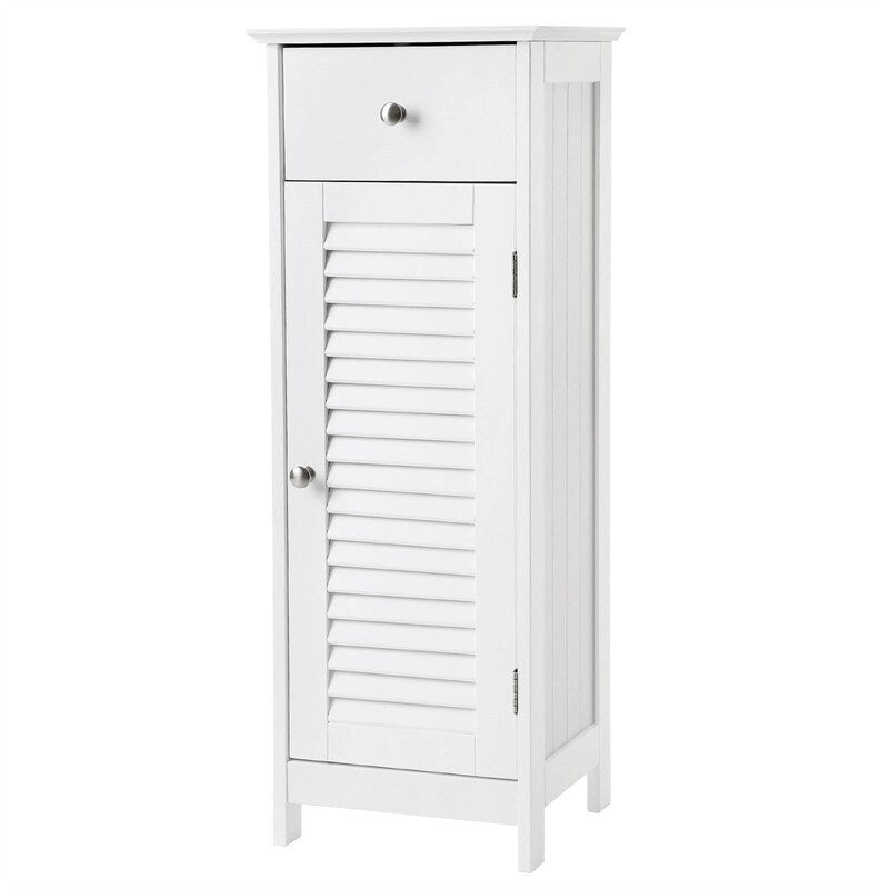 Bathroom Floor Cabinet Storage Organizer Set - 11.8 D x 12.6 W x 34.3 H