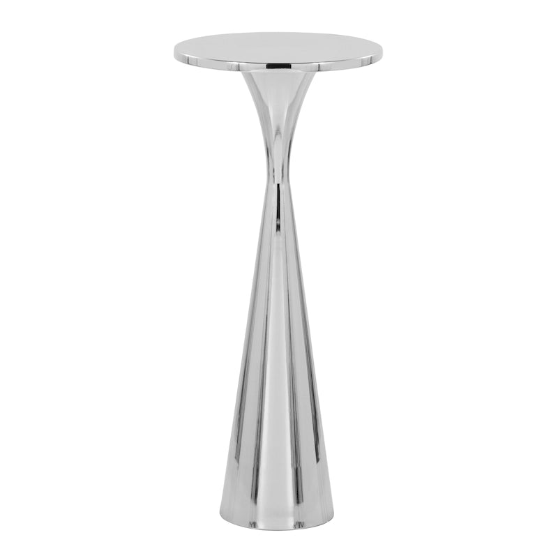 Table d'appoint en métal Monroe 22 Silver Orchid