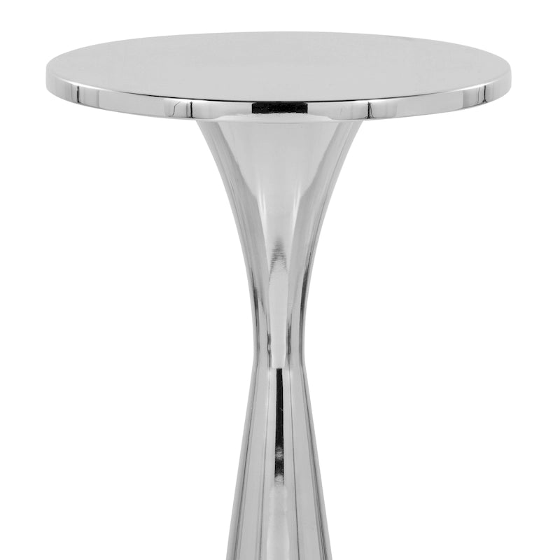 Table d'appoint en métal Monroe 22 Silver Orchid