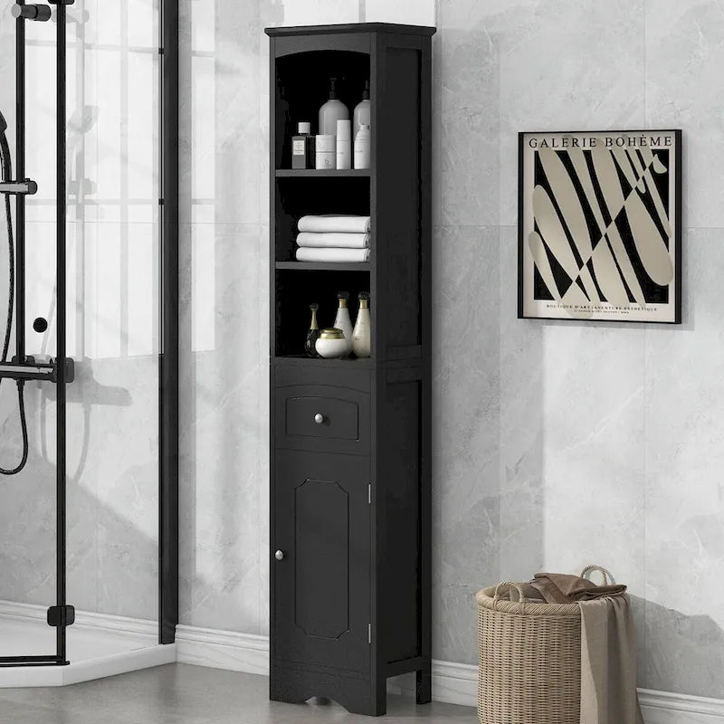 Freestanding Storage Cabinet with Drawer